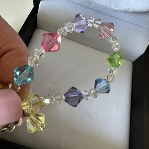 Faux Crystal Colourf Bracelet.
